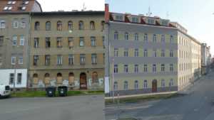vizualizace rekonstrukce domu na Podnásepní