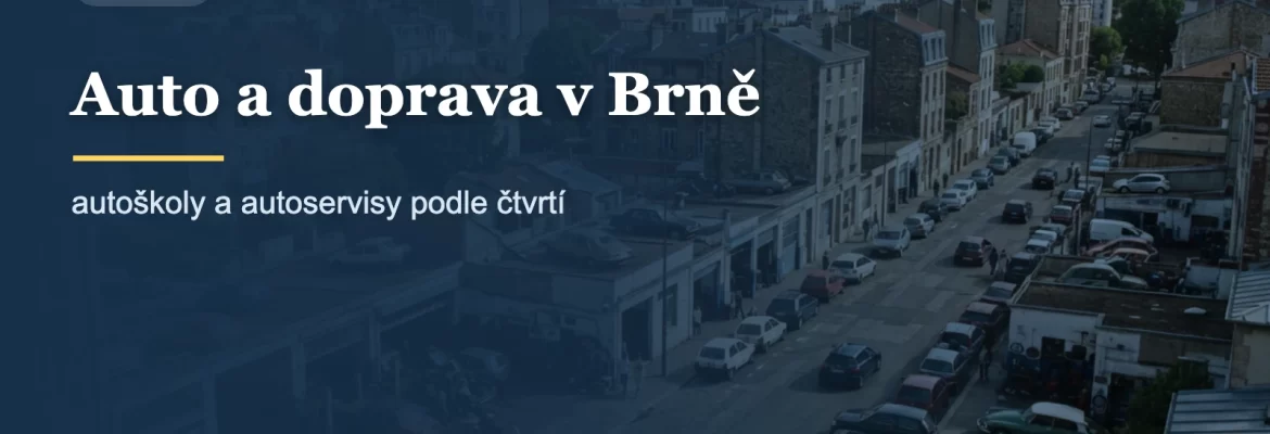 Ilustrační obrázek - auto a doprava v Brně (ilustrační)