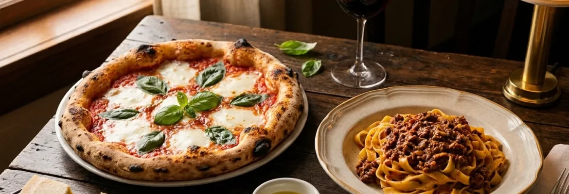 Ilustrační obrázek – italská pizza a těstoviny (ilustrační)