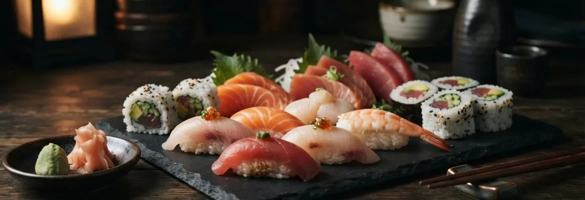 Ilustrační obrázek - sushi a ryby (ilustrační)