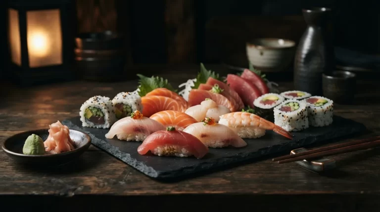 Ilustrační obrázek - sushi a ryby (ilustrační)