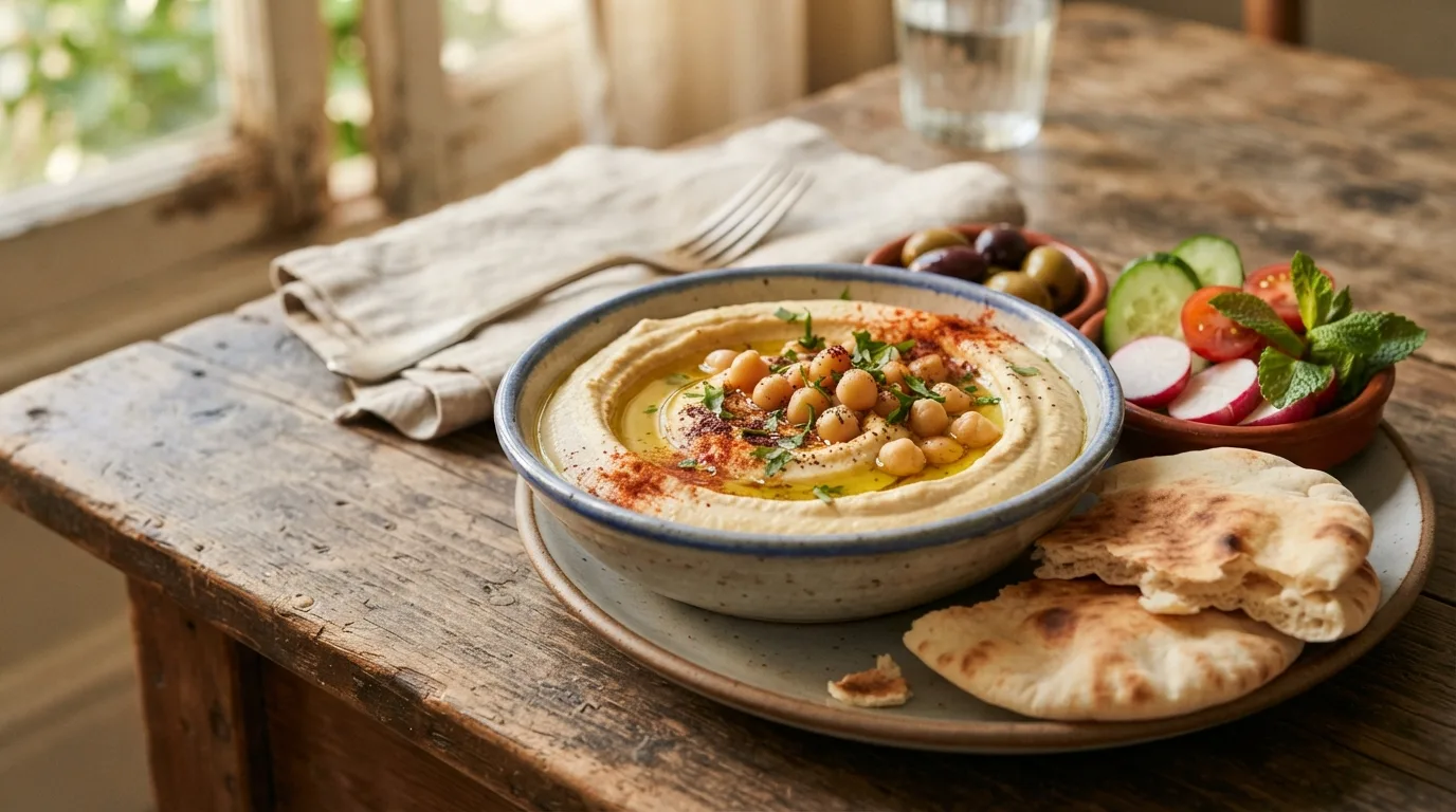 Ilustrační obrázek - blízkovýchodní kuchyně, hummus (ilustrační)