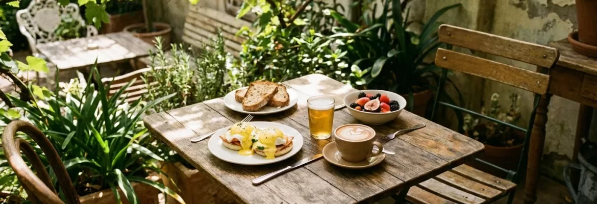 Ilustrační obrázek – kavárna Podnebí Brno, brunch na zahrádce (ilustrační)