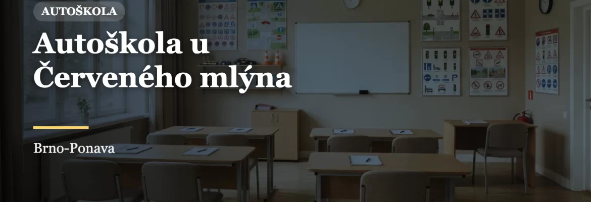 Ilustrační obrázek - Autoškola u Červeného mlýna v Brně (ilustrační)