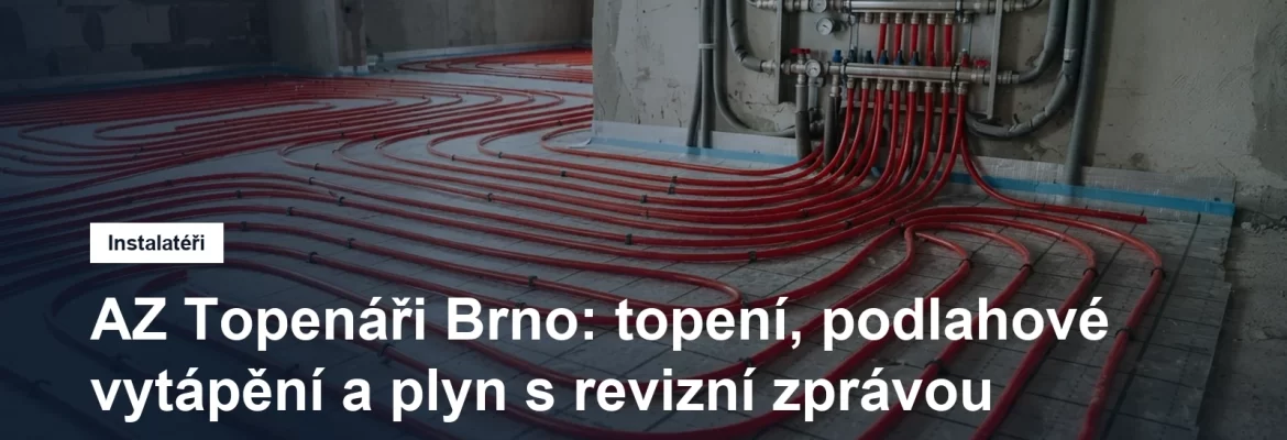 Rozvod podlahového vytápění z plastových trubek připravený k zalití betonovou mazaninou