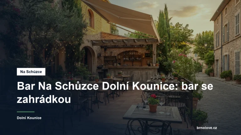 Letní zahrádka baru