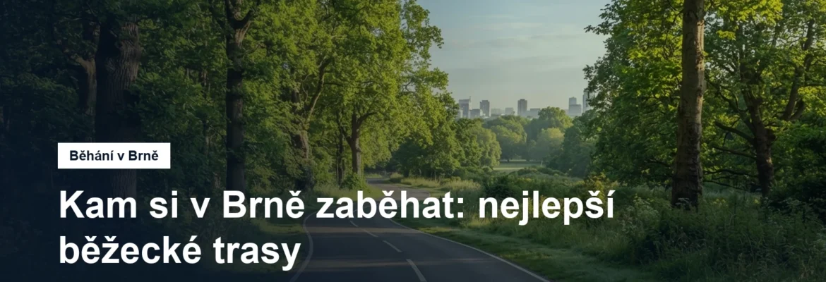 Běžecká stezka v parku mezi stromy