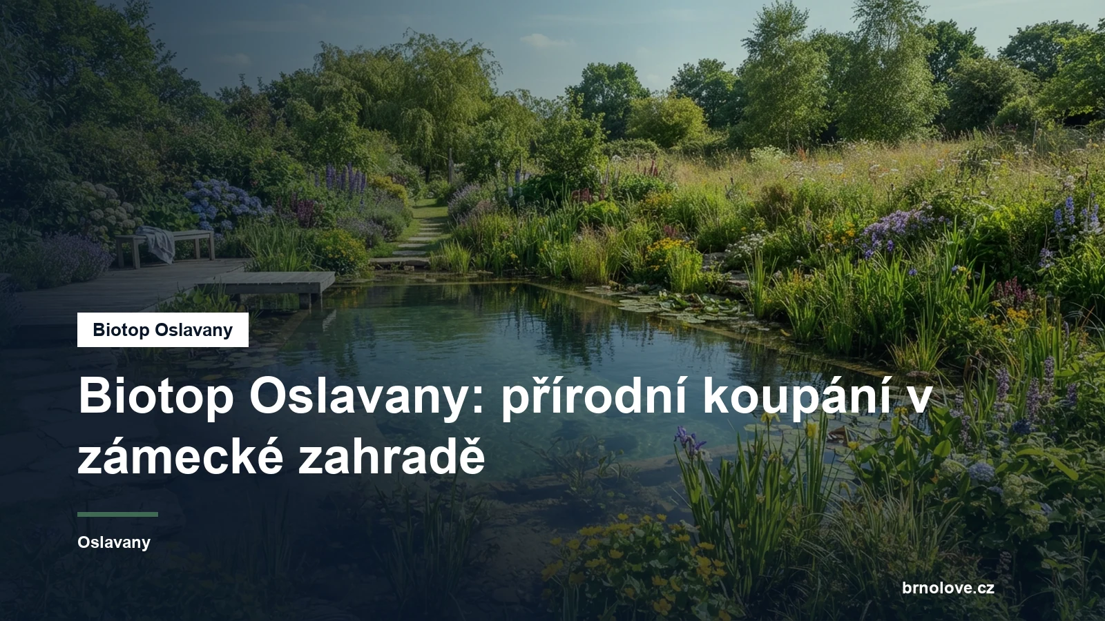 Přírodní koupací biotop v zahradě