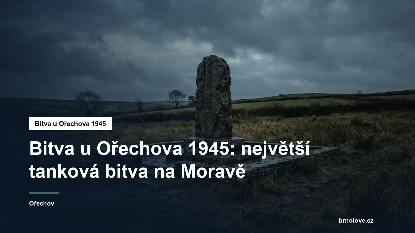 Pietní místo připomínající tankovou bitvu