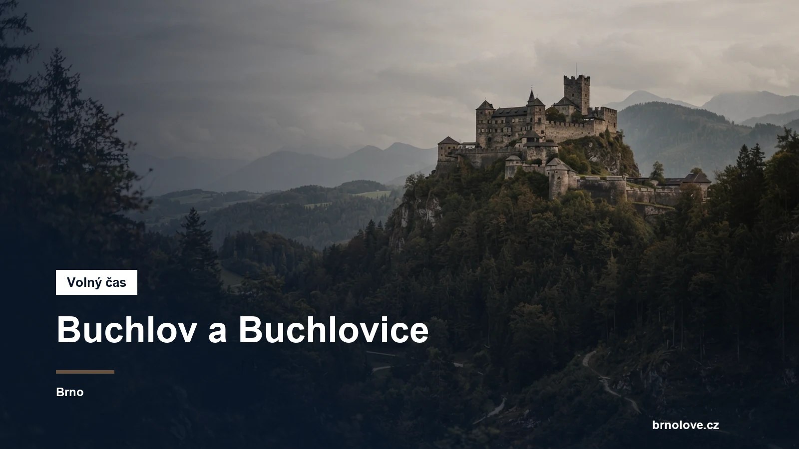 Gotický hrad na kopci