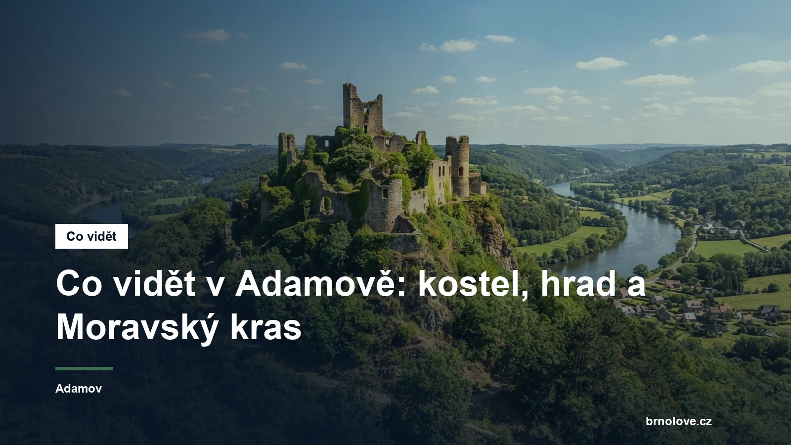 Zřícenina hradu nad údolím Svitavy