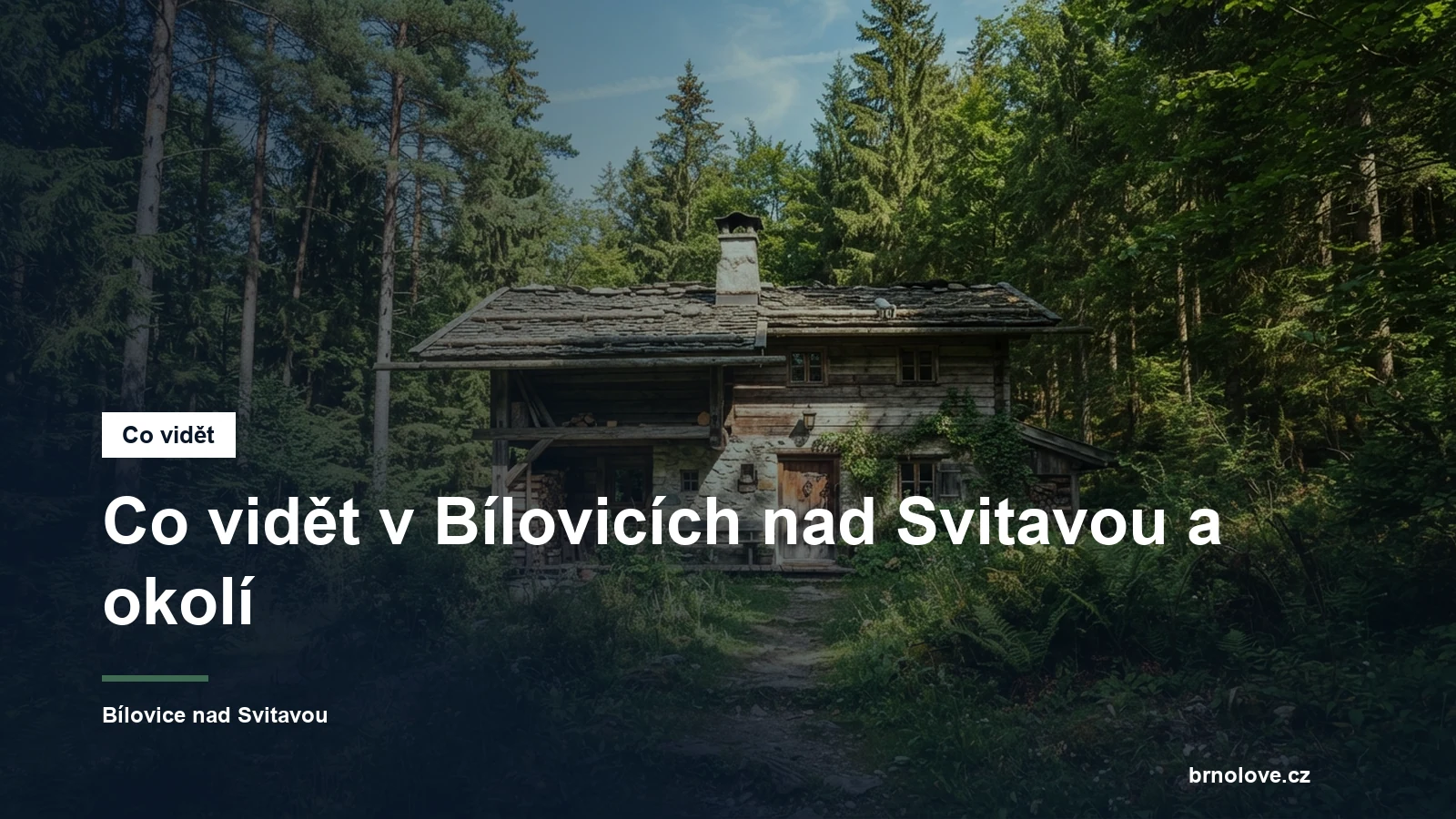 Lesní myslivna v hlubokém lese