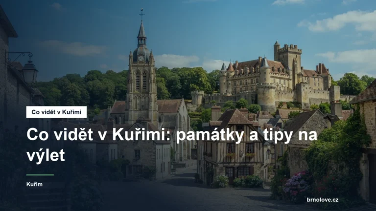 Kostel a zámek v Kuřimi