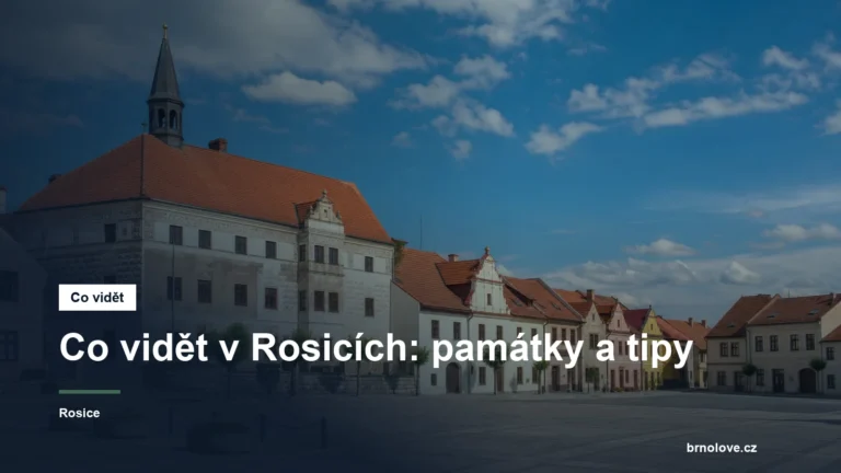 Zámek a náměstí v Rosicích