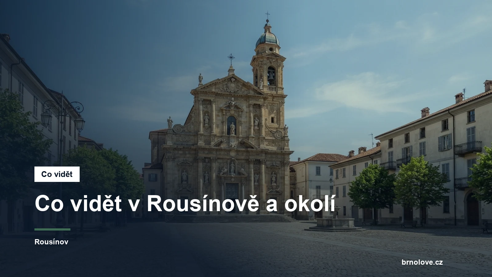 Barokní kostel ve městě