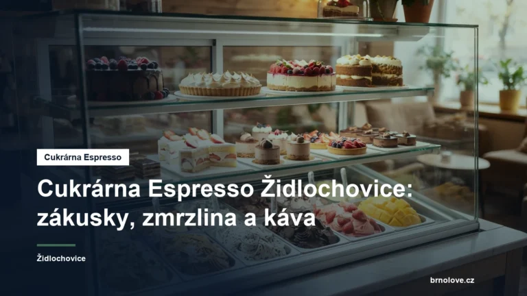 Vitrína cukrárny se zákusky