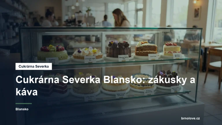 Vitrína cukrárny se zákusky