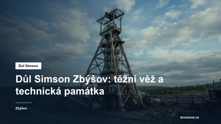 Kovová těžní věž dolu Simson