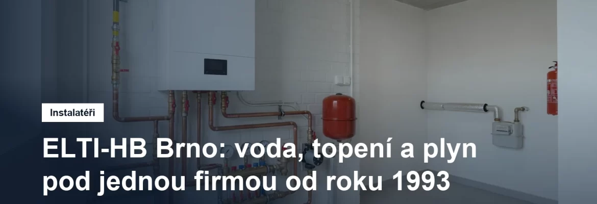 Nová kotelna bytového domu s plynovým kotlem, rozdělovačem a měděnými rozvody po rekonstrukci