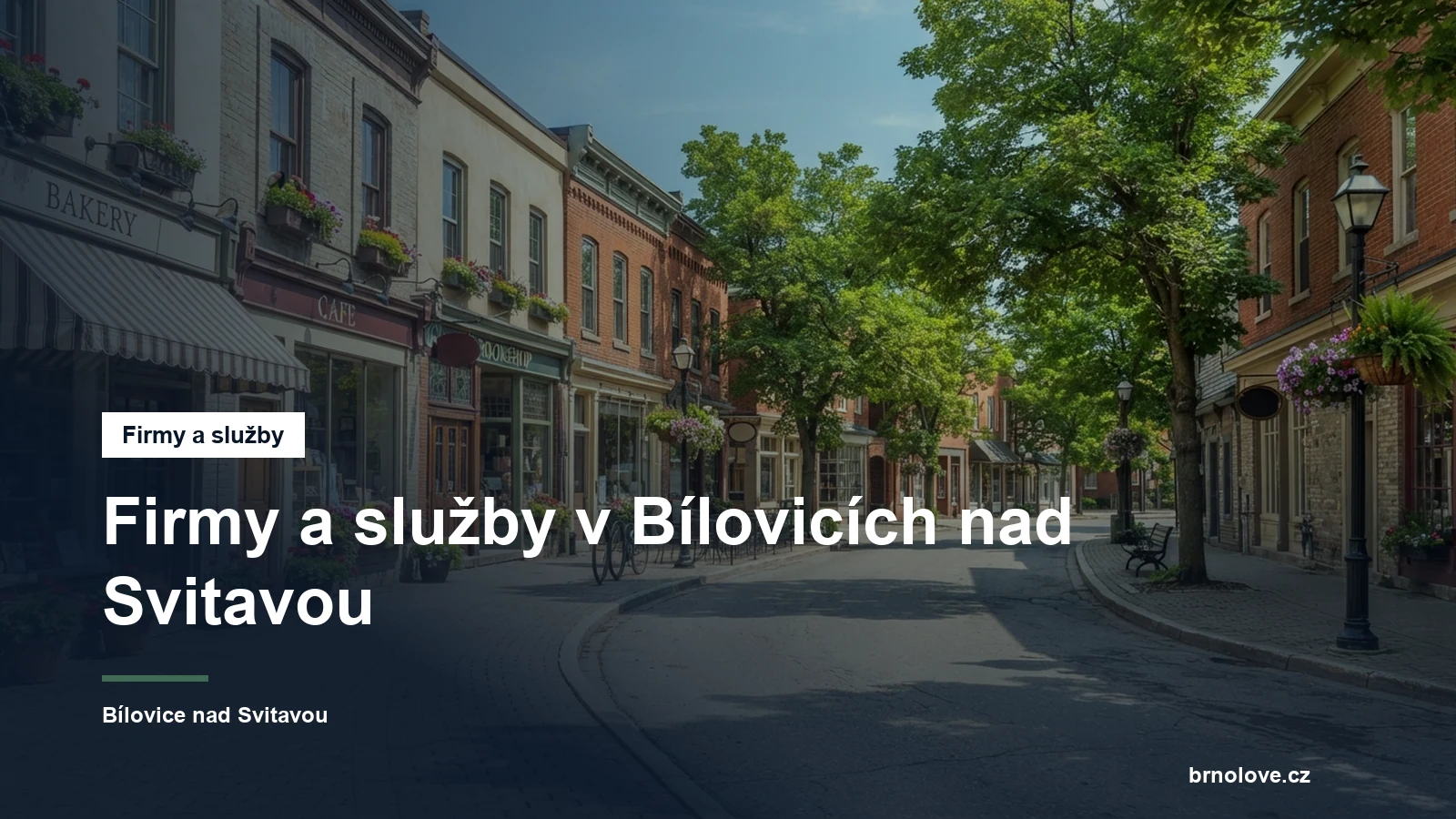 Ulice s obchody v obci