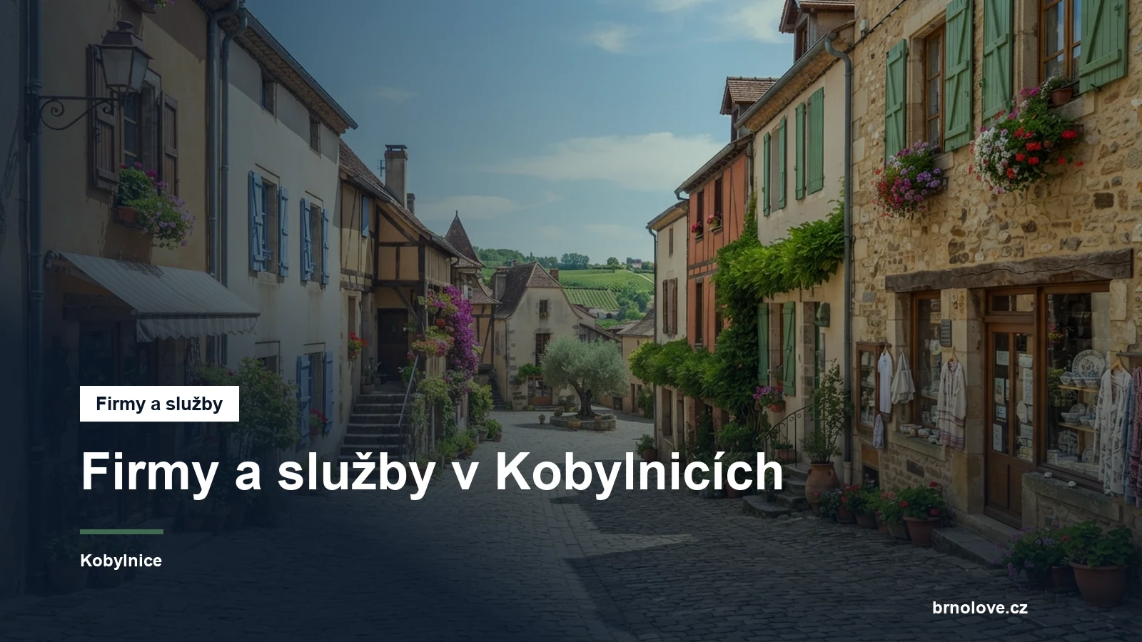 Ulice s obchody v obci