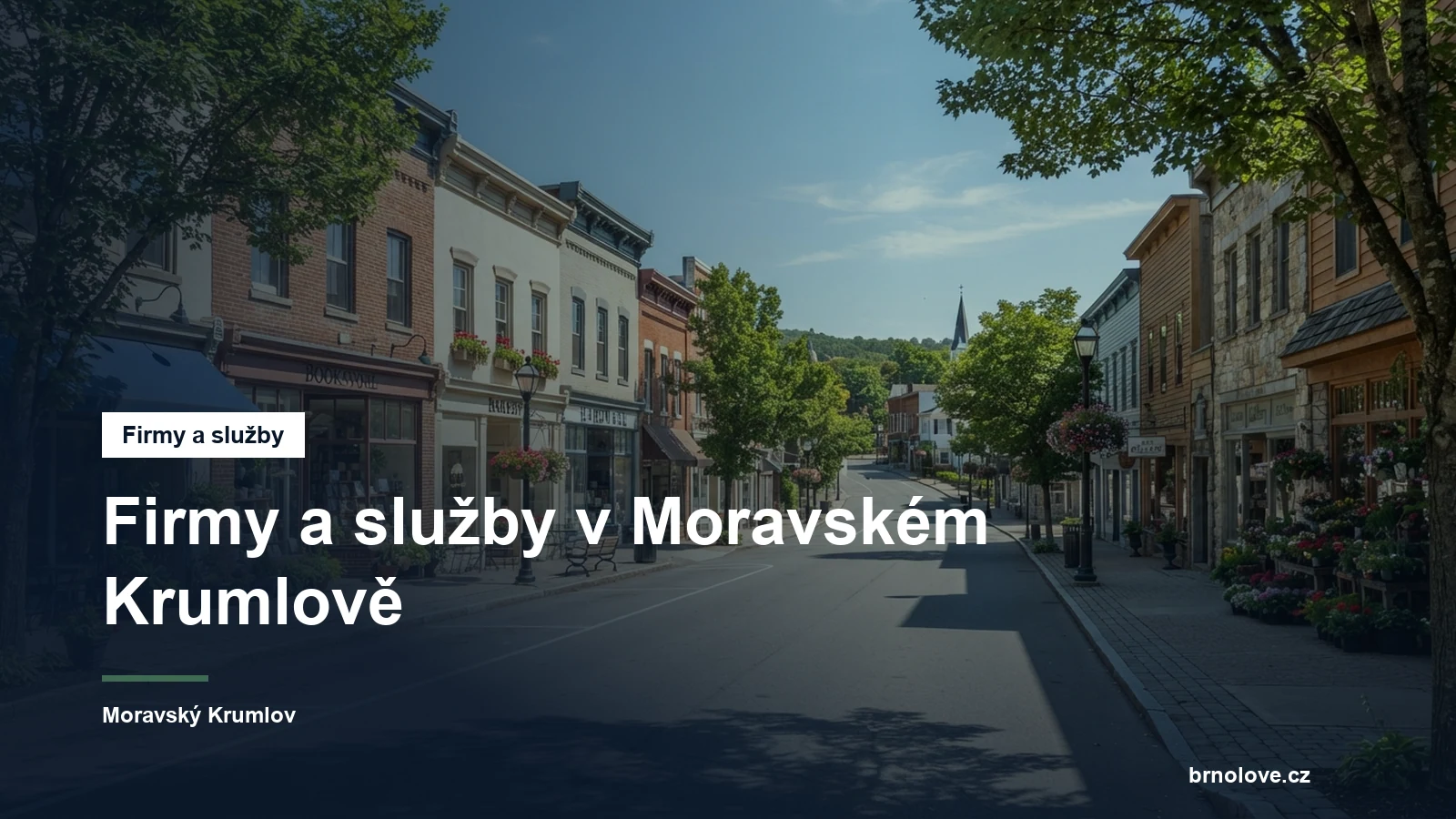 Ulice s obchody ve městě