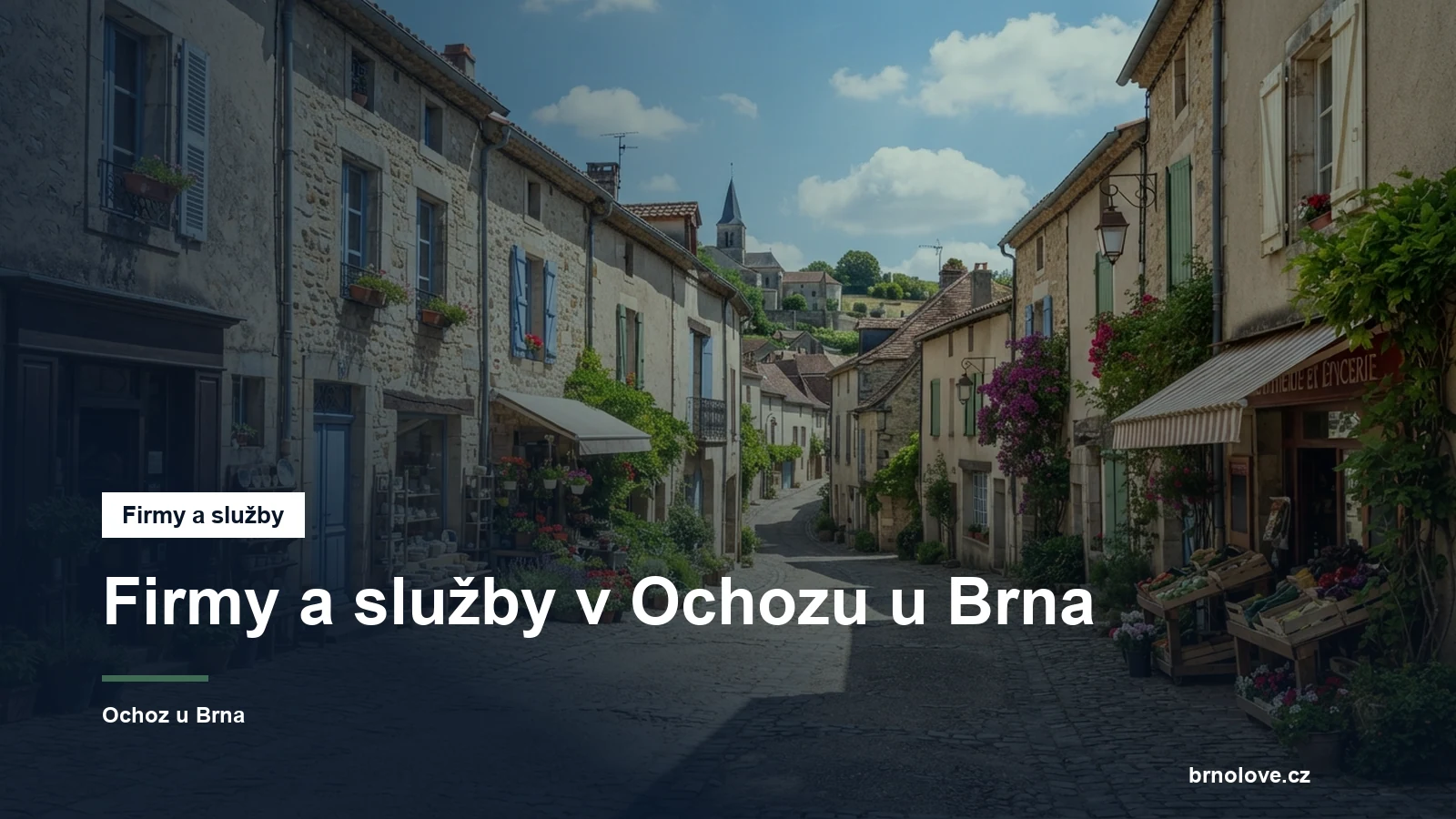 Ulice v obci s obchody
