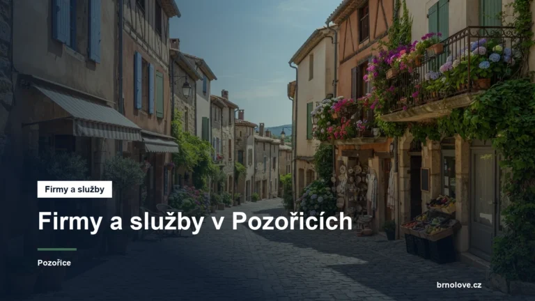 Ulice s obchody v obci