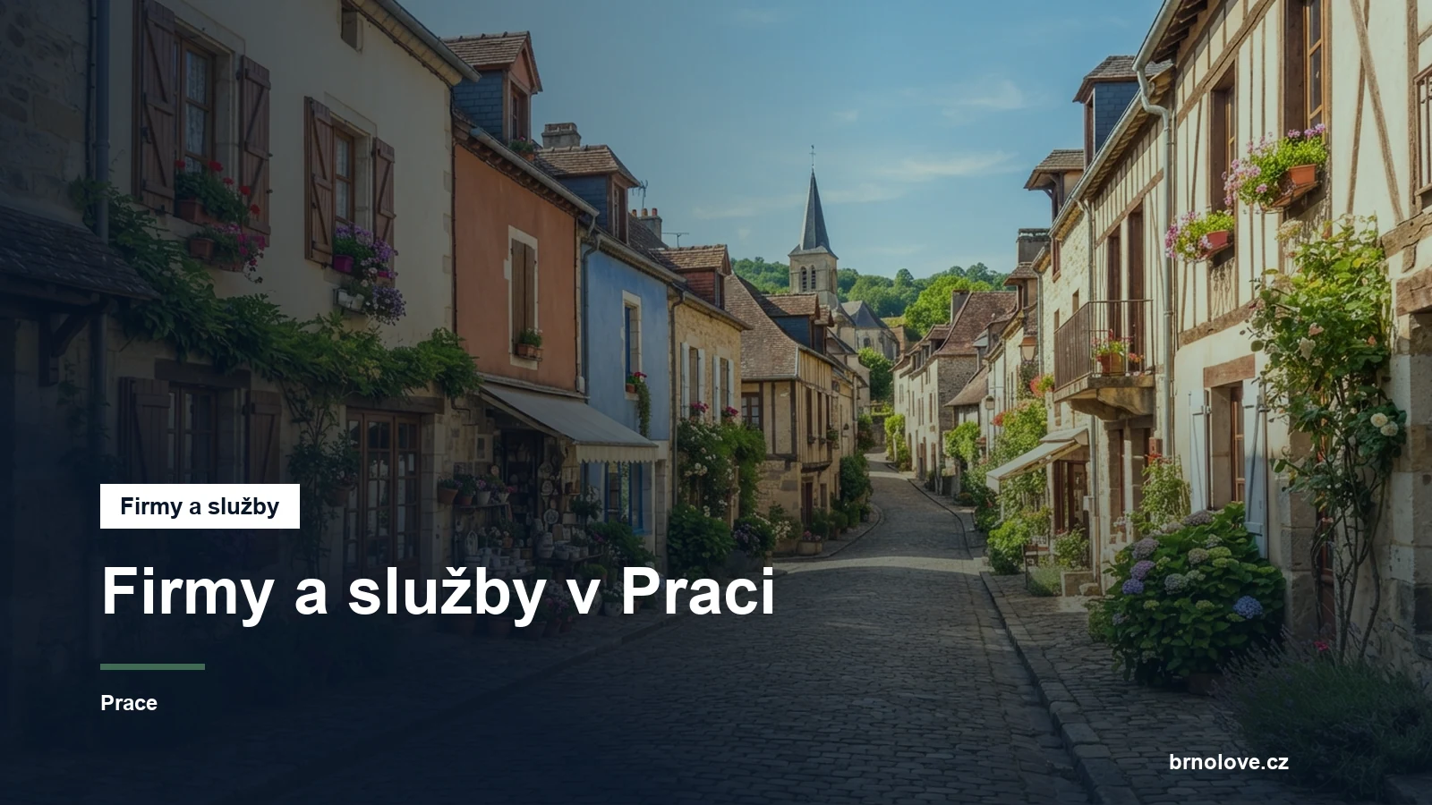 Ulice s obchody v obci