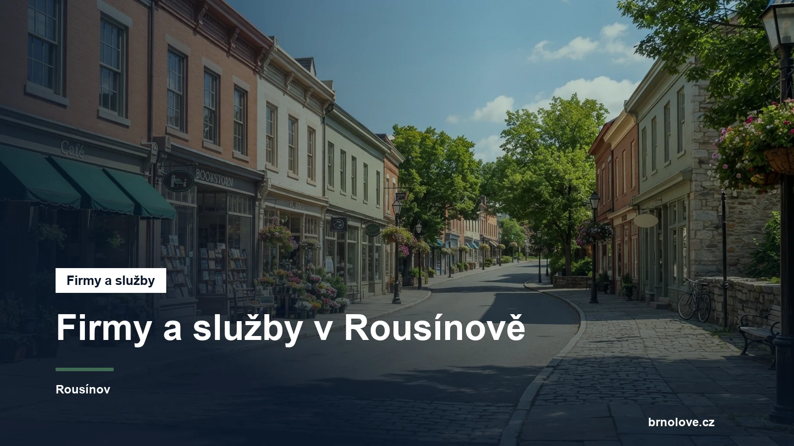 Ulice s obchody ve městě