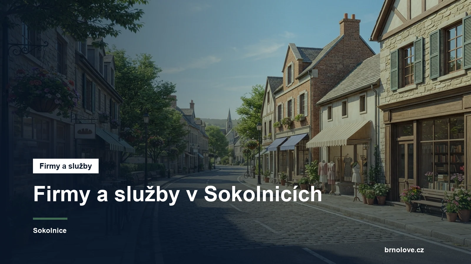 Ulice s obchody v obci