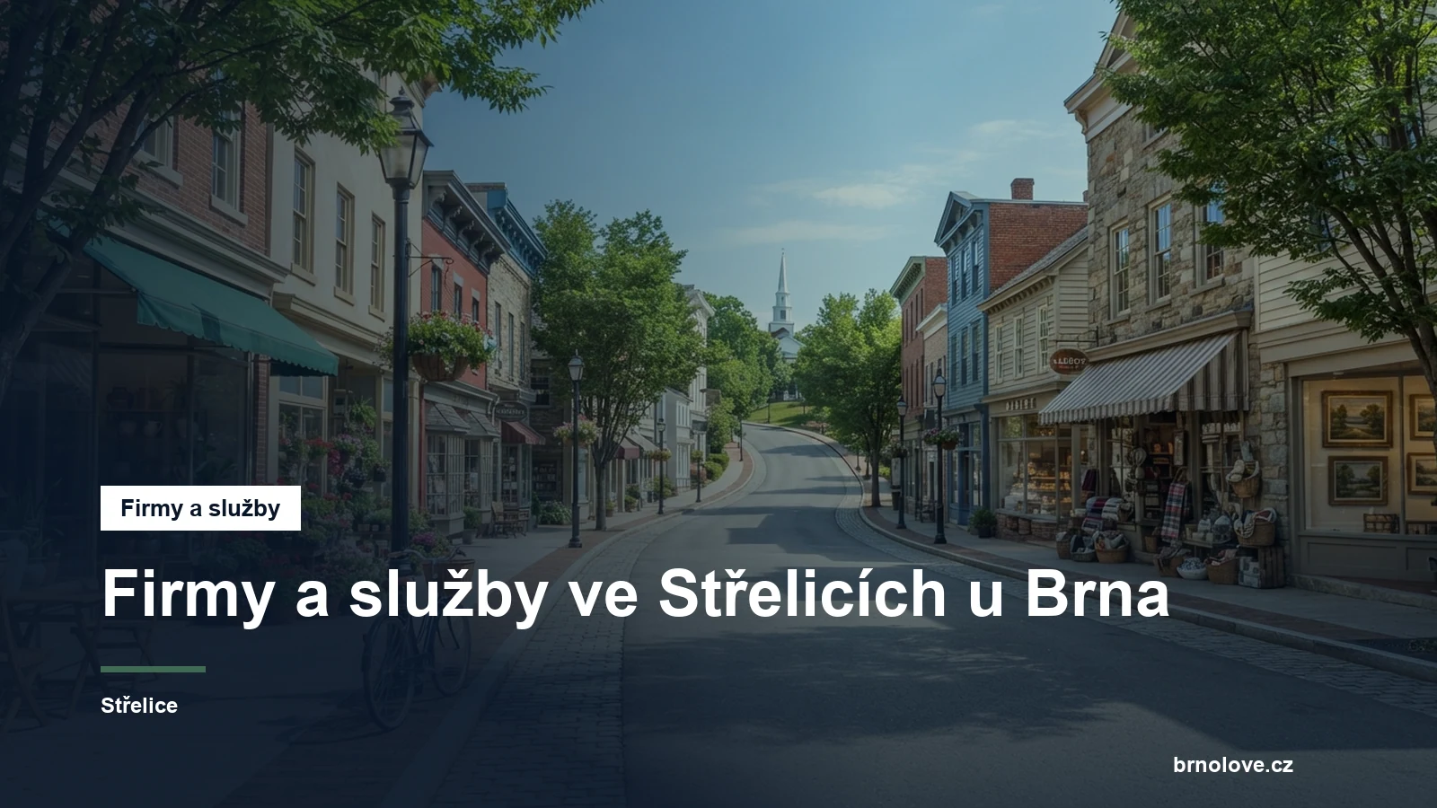 Ulice s obchody v obci