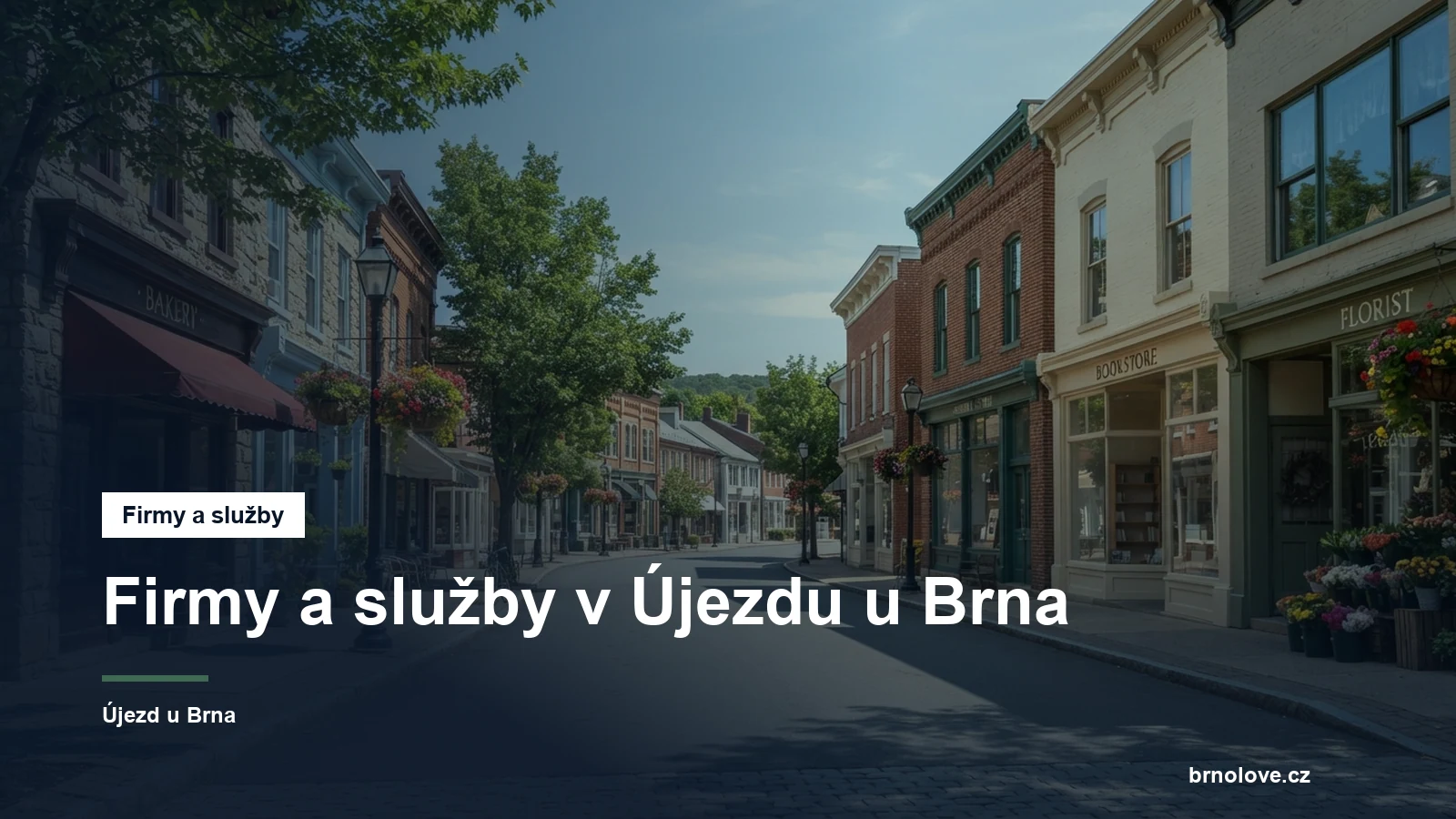 Ulice s obchody ve městě