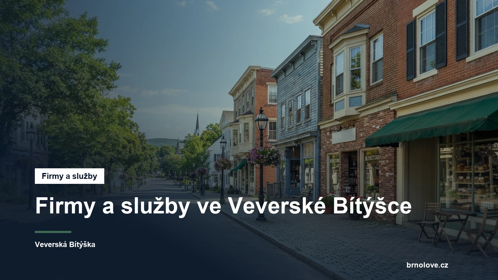 Ulice s obchody ve městě