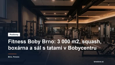 Prostorná posilovna s činkovými stojany a stroji ve velkém fitness centru