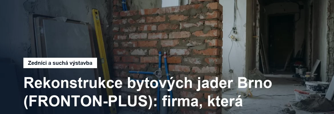 Rozestavěné bytové jádro v panelovém domě, nová vyzděná příčka koupelny, rozvody vody ve stěně a připravená dlažba na podlaze