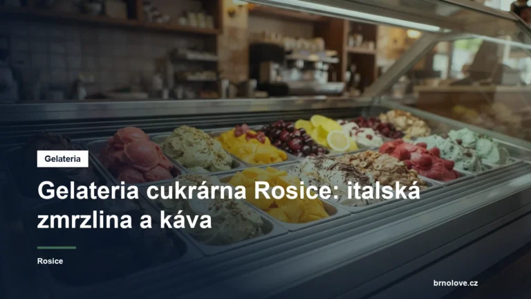 Kopečky italské zmrzliny v cukrárně