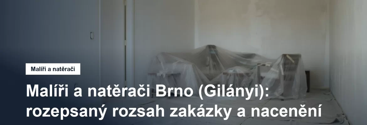 Pokoj připravený k malování, nábytek sesunutý doprostřed a přikrytý fólií, podlaha pod ochrannou plachtou a zásuvka přelepená páskou