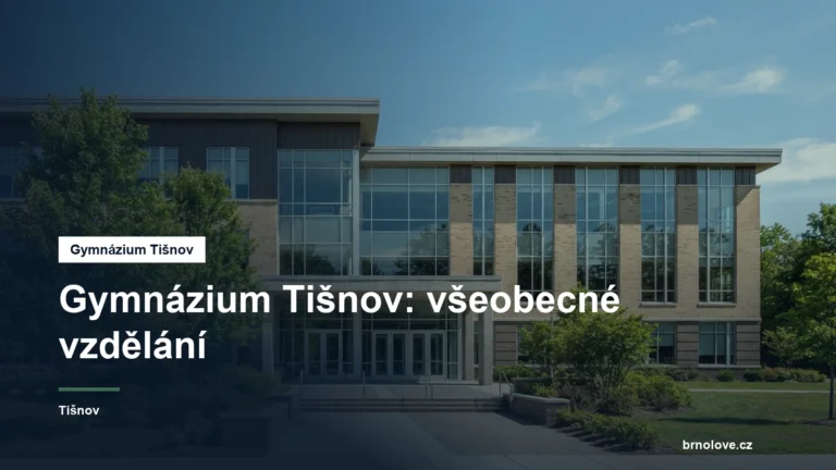Budova gymnázia se školním dvorem