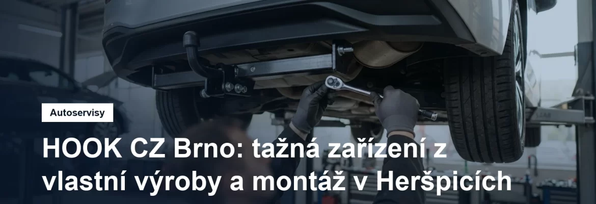 Montáž tažného zařízení v dílně HOOK CZ v Brně