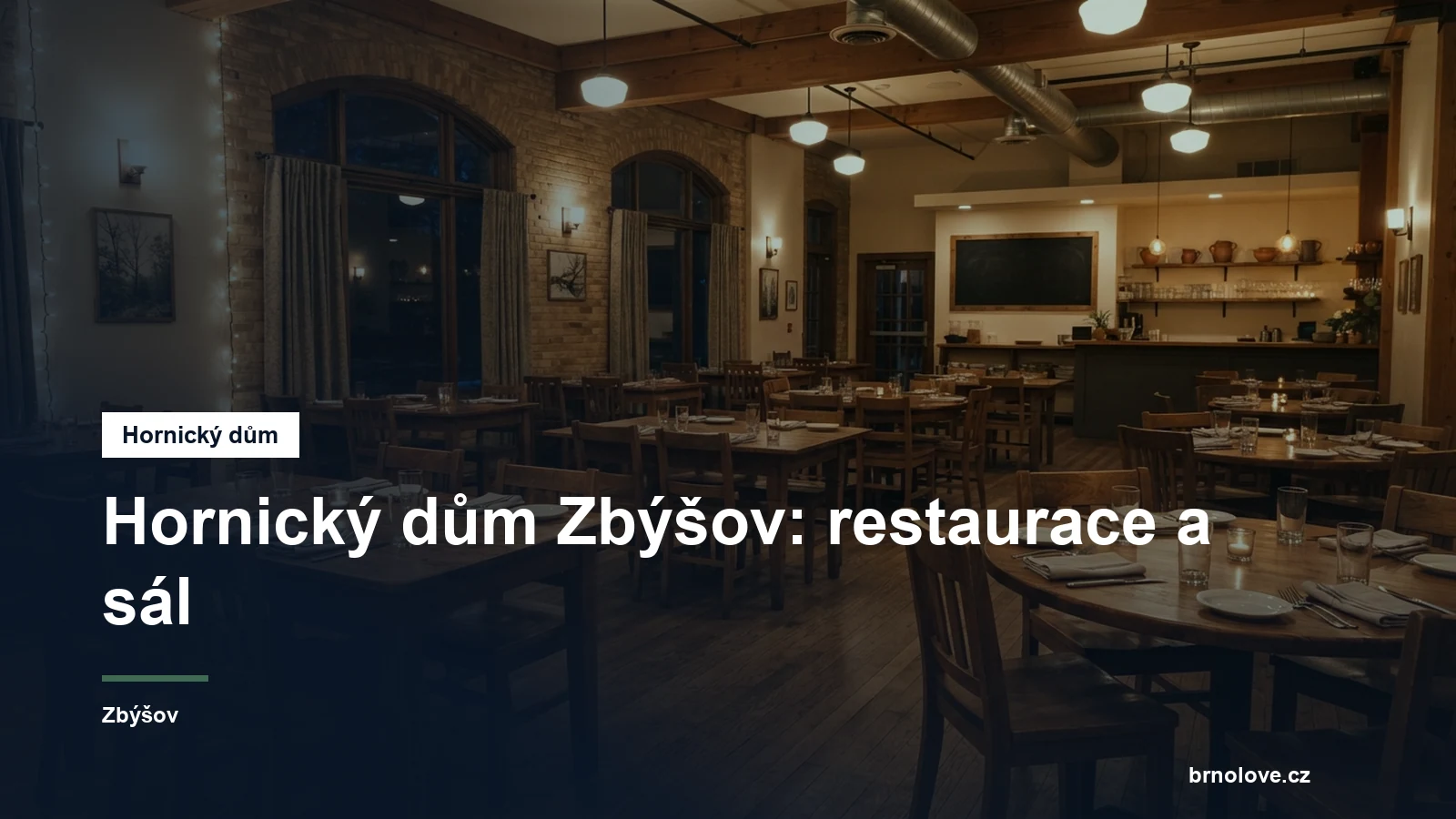 Sál a restaurace v centru města