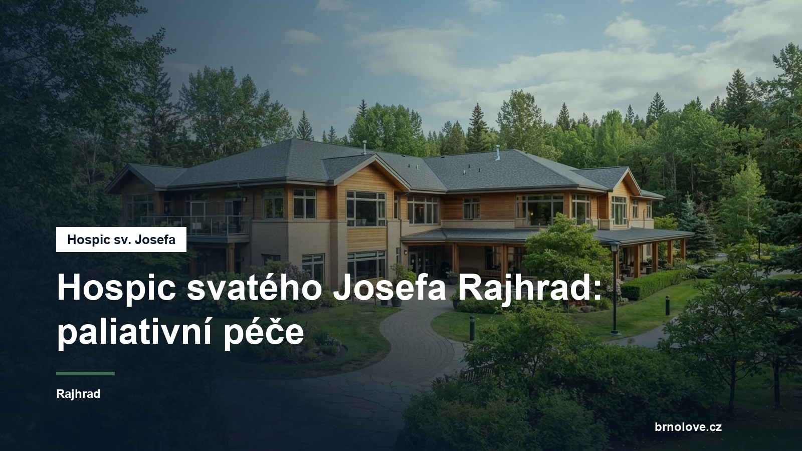 Budova hospice v zeleni