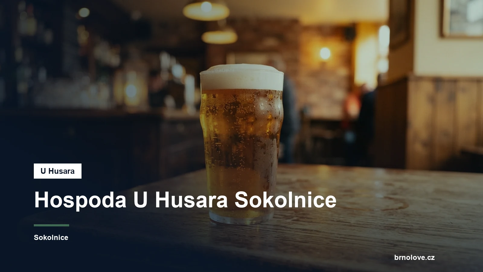 Točené pivo na stole v hospodě