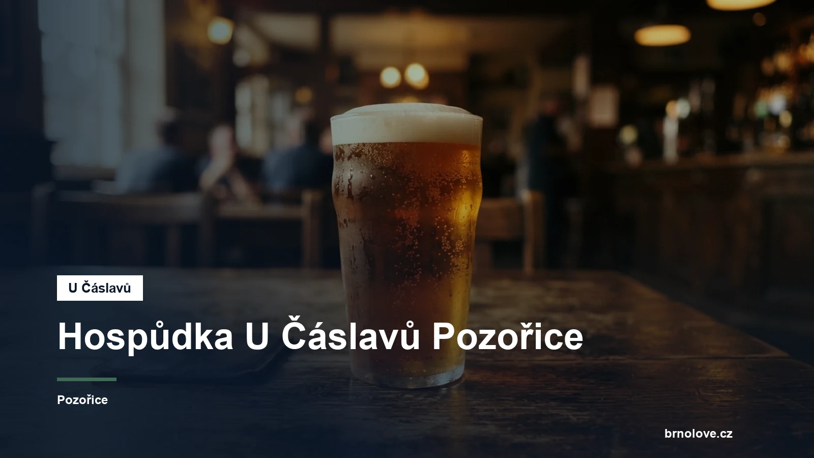 Točené pivo na stole v hospodě