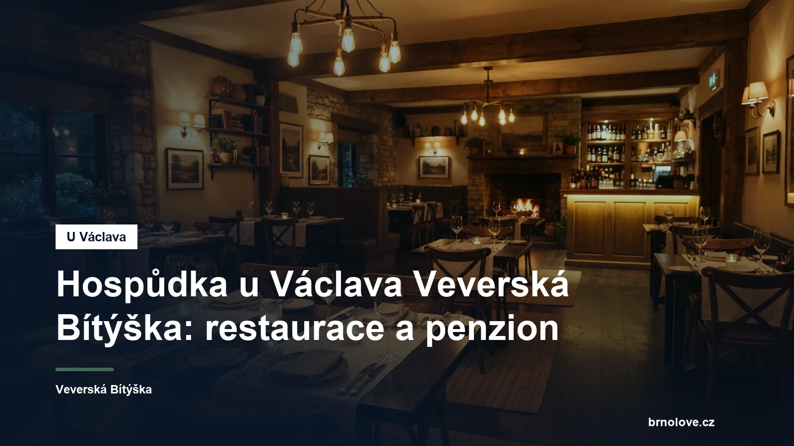 Interiér restaurace a penzionu