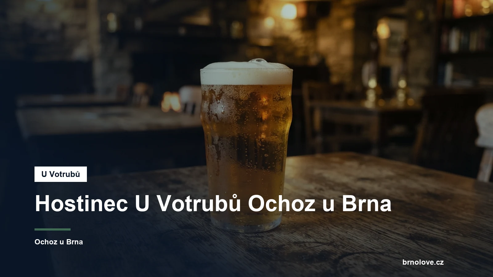 Točené pivo na stole v hostinci