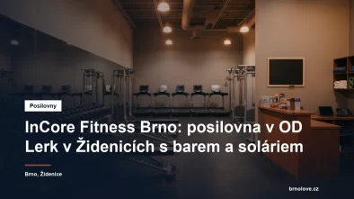 Činkárna a kardio zóna klasické obsluhované posilovny s parkovištěm u vchodu