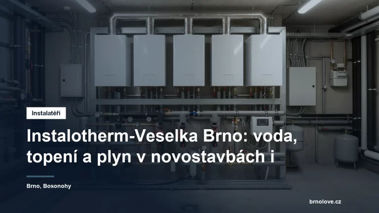 Nová plynová kotelna bytového domu s kaskádou kotlů a rozdělovačem otopné soustavy