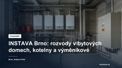Nová plynová kotelna bytového domu s kaskádou kotlů, rozdělovačem a regulací