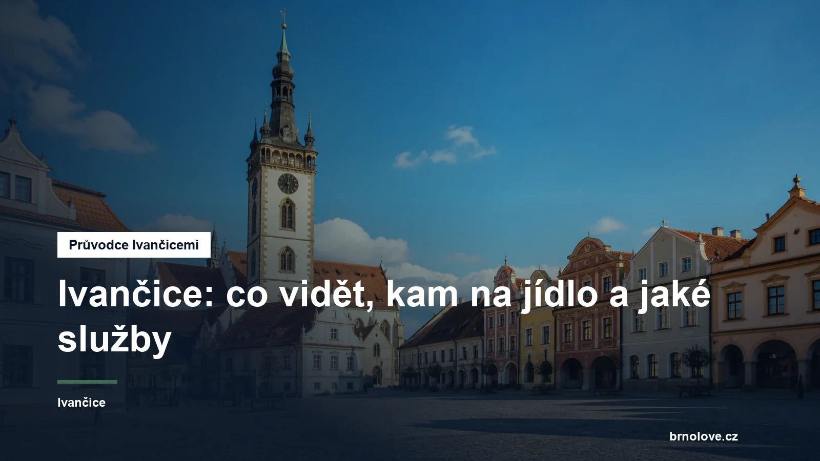 Historické náměstí v Ivančicích